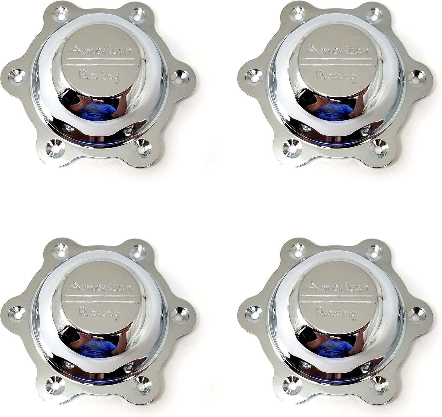 Chrome Wheel Center Hub Caps 4-5/8OD for 6x5.5 V561100