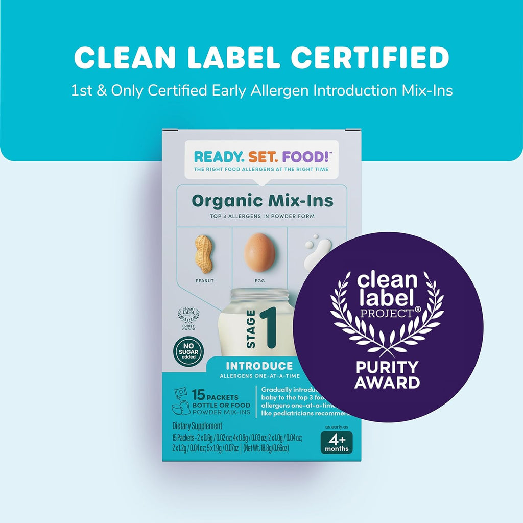 Organic Early Allergen Introduction Mix-Ins, Stage 1 15 Day, Unflavored Z3999