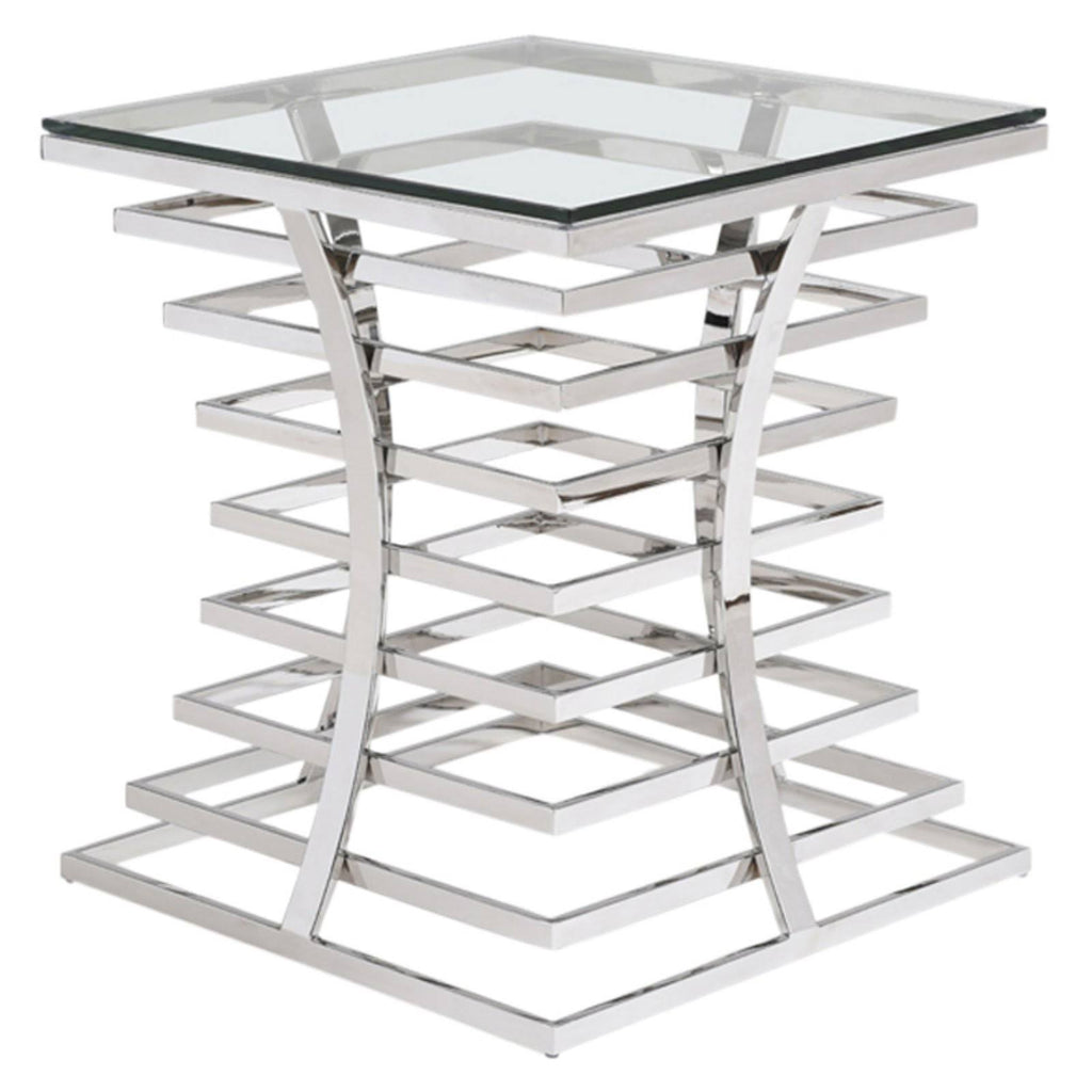 Modern Square Glass End Table R584571