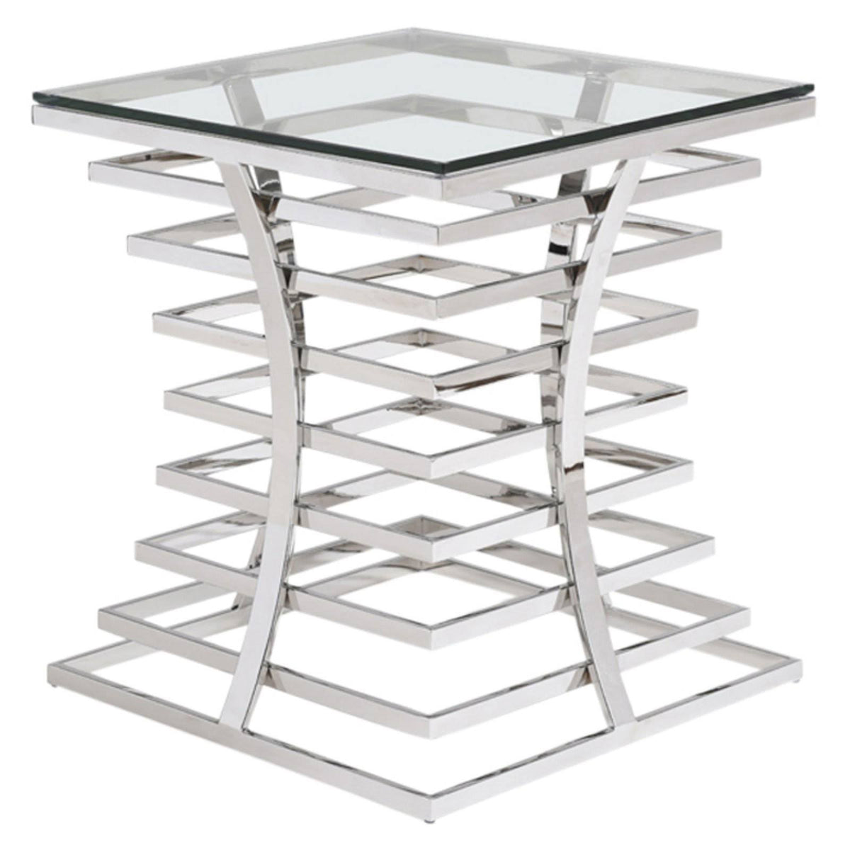 Modern Square Glass End Table R584571