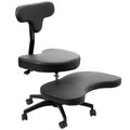 Black Ergonomic Cross Legged Swivel Chair P261