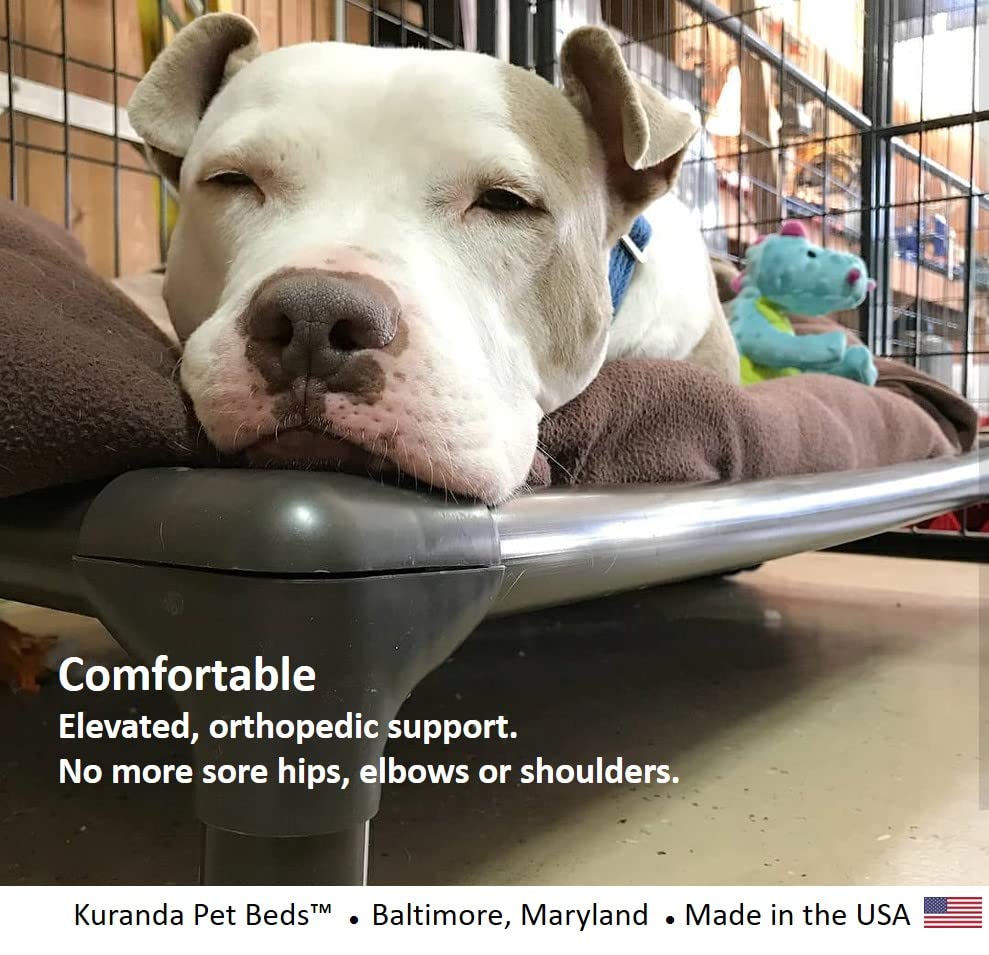 Walnut PVC Heavy Duty Vinyl Dog Bed 50" x 36" Q342