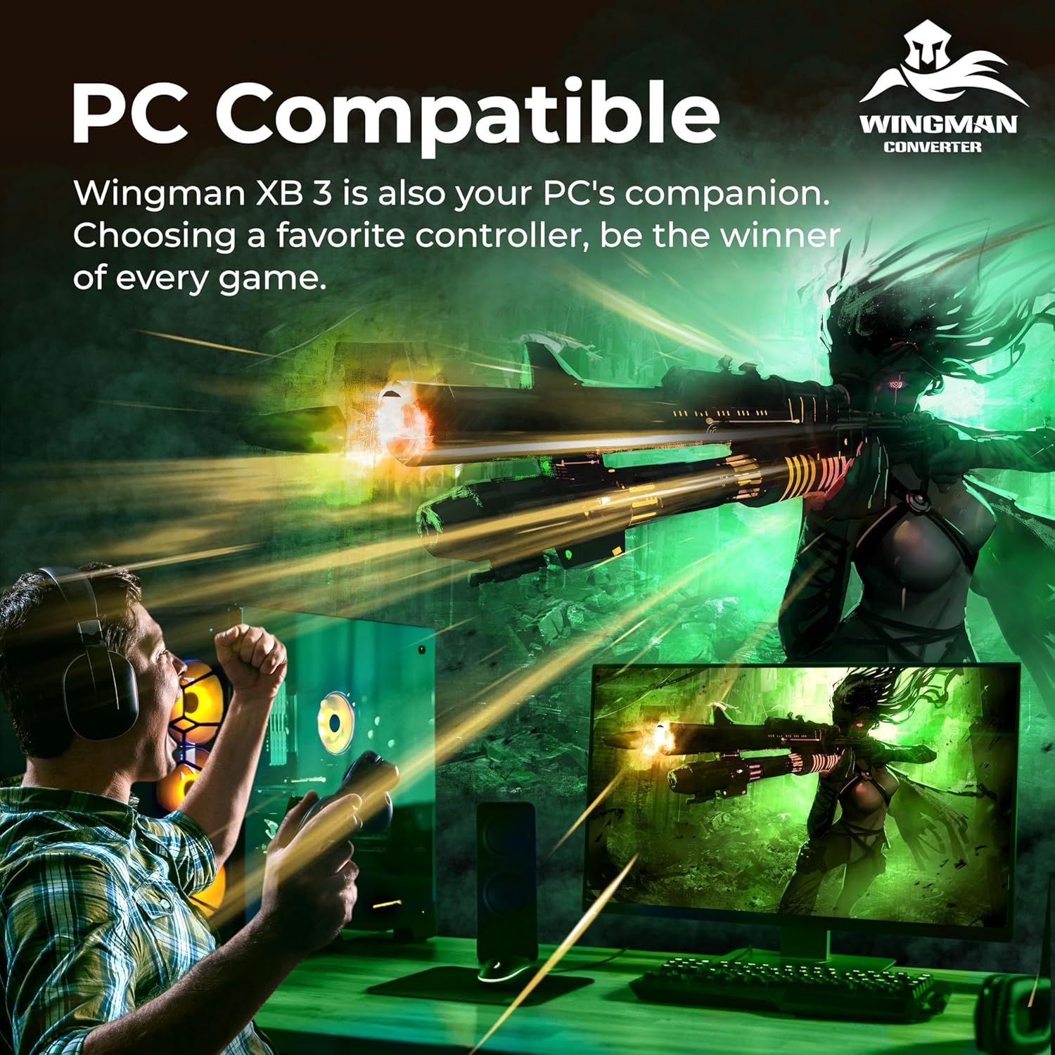 Wireless Adapter for Xbox Series X/S, Xbox One, and PC L1082