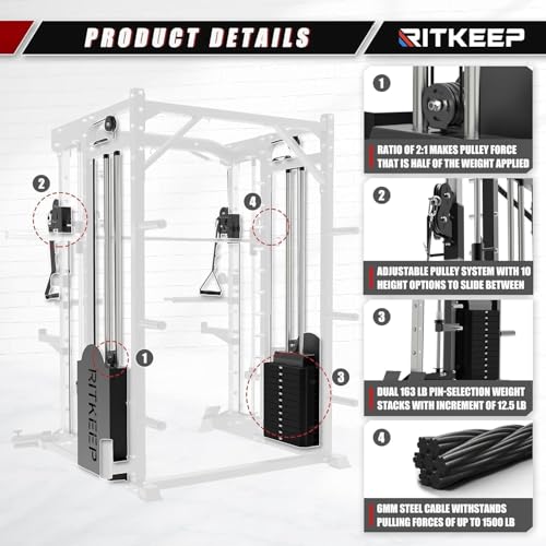 Smith Machine with 320lb Weight Stack C33124