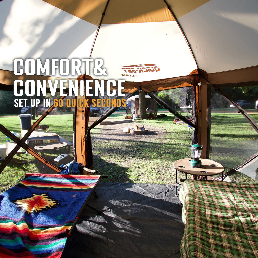 12.5' Portable Outdoor Gazebo Canopy Tent with Floor Tarp B814