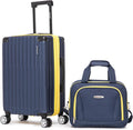 Navy Hardside Spinner Carry On Luggage Set S352170