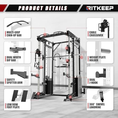 Smith Machine with 320lb Weight Stack C33124