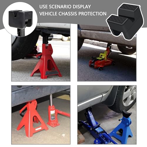 Slotted Rubber Car Jack Stand Pads W888373