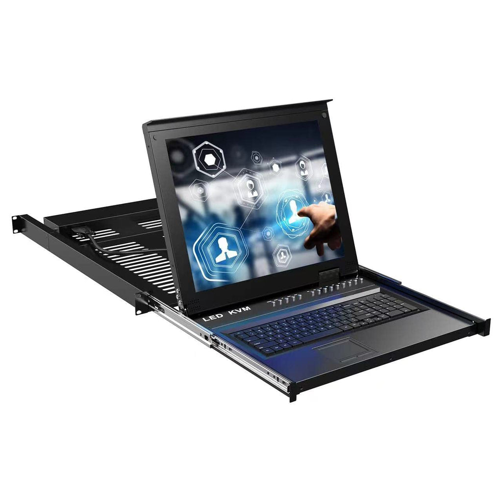 8 Port LCD KVM Console with Cables C1009