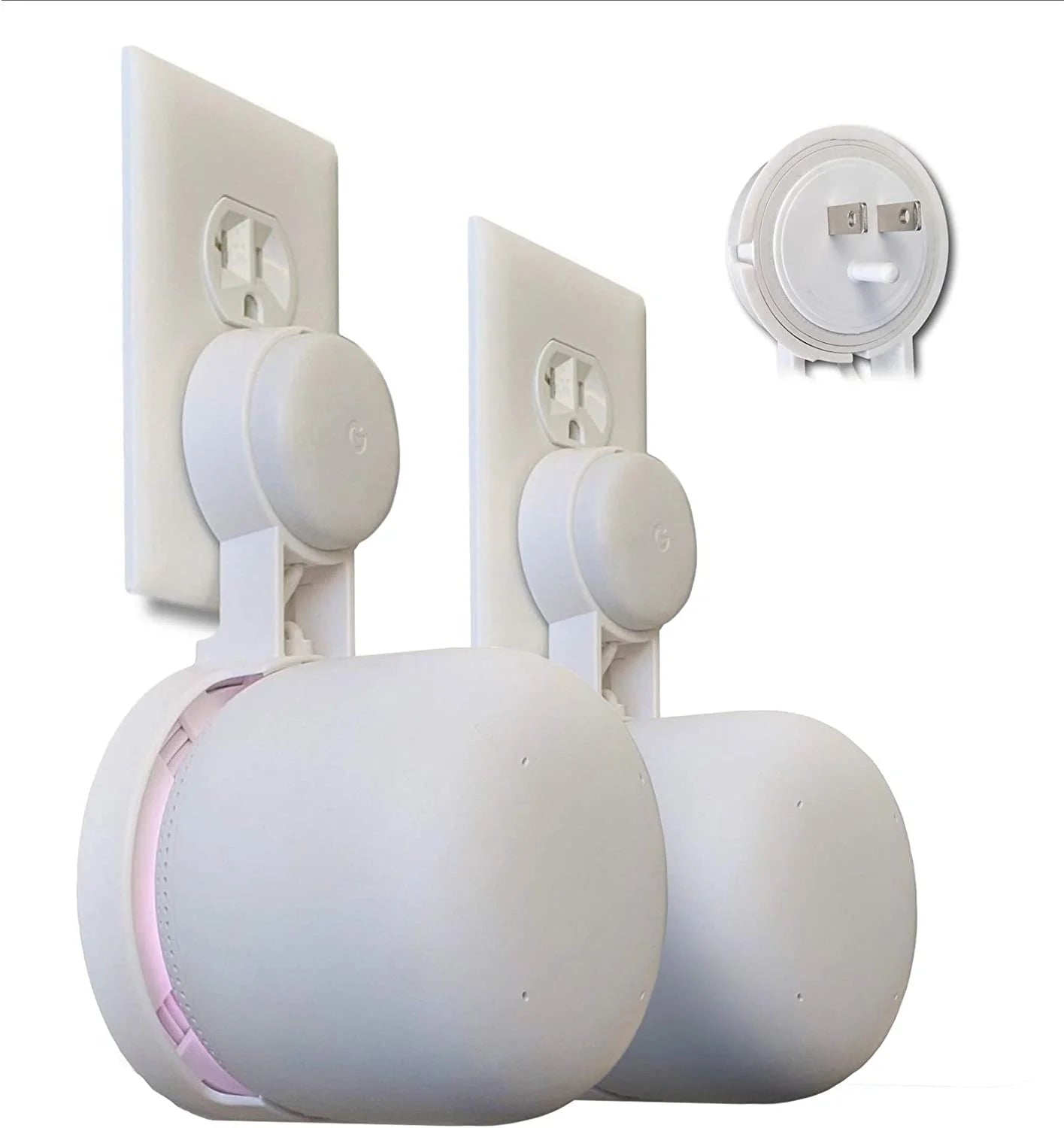 Lowest Profile Outlet Holder Mount for Google Nest WiFi Point M44652