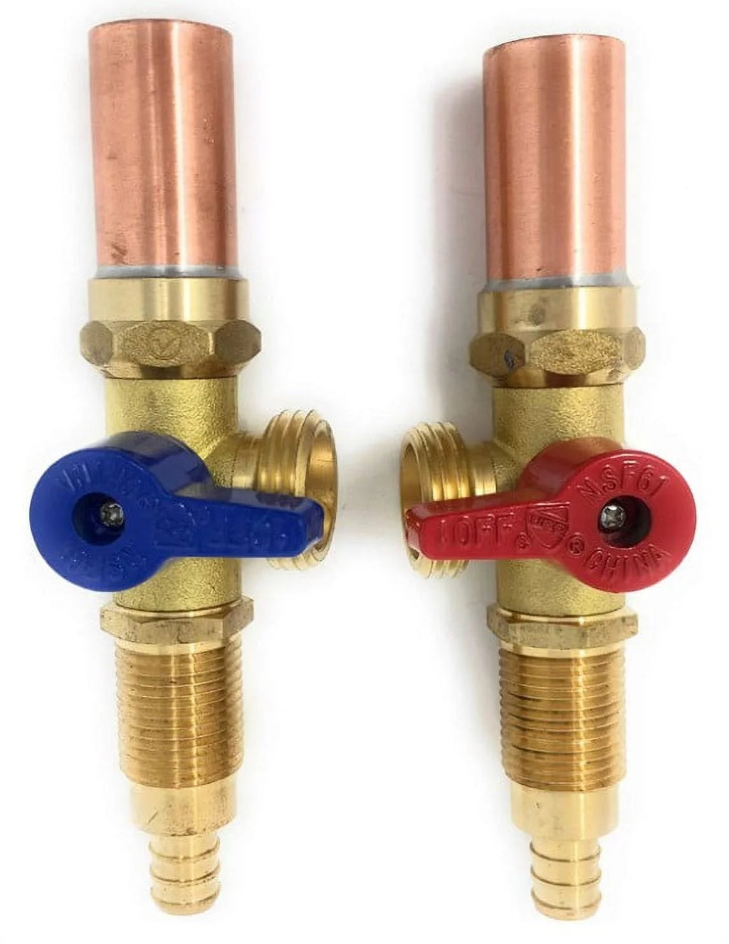 1/2" PEX x 3/4" MHT Washing Machines Assembly Kit with Copper Risers P225