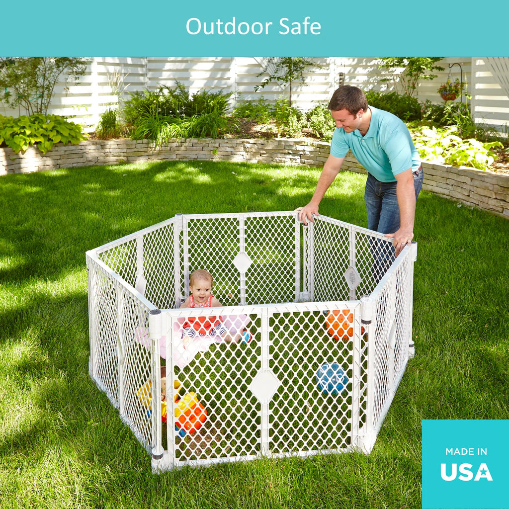 Gray Plastic Baby Play Yard E4864