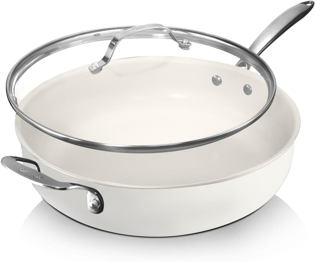 12 Pc Non Stick Ceramic Pots and Pans Set C351