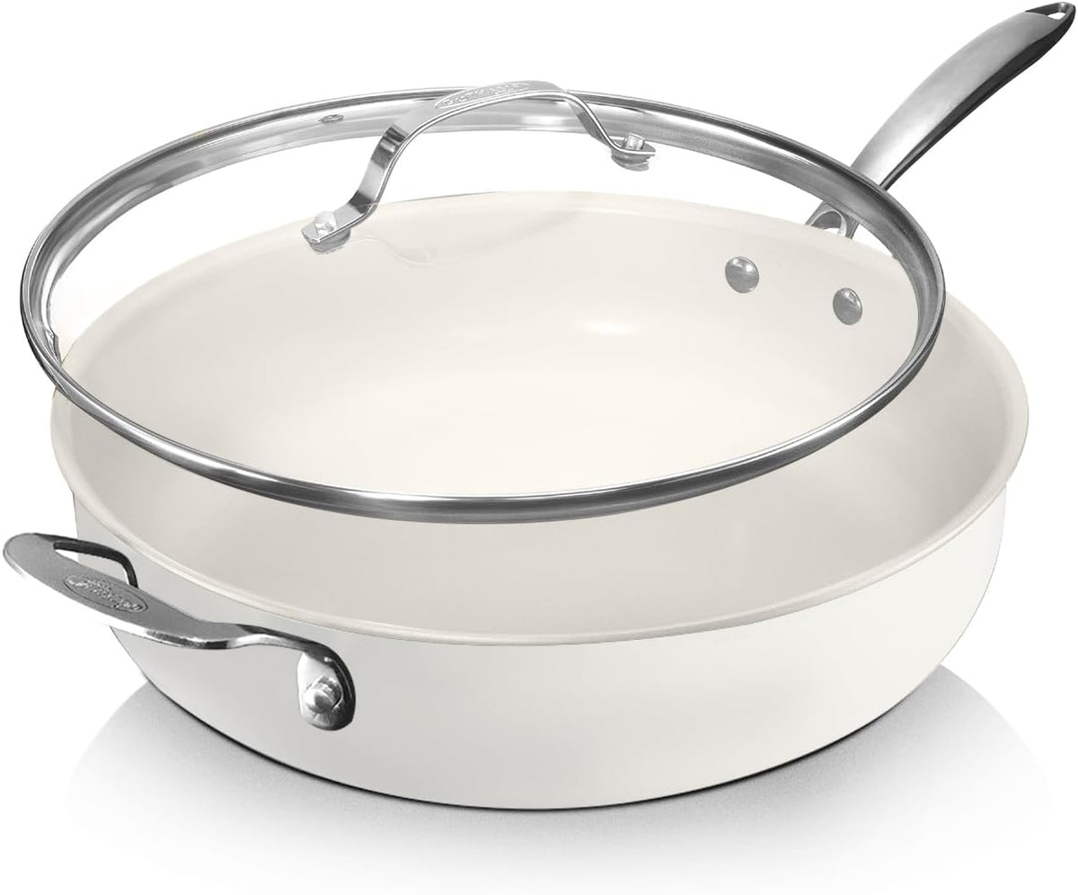 12 Pc Non Stick Ceramic Pots and Pans Set C351