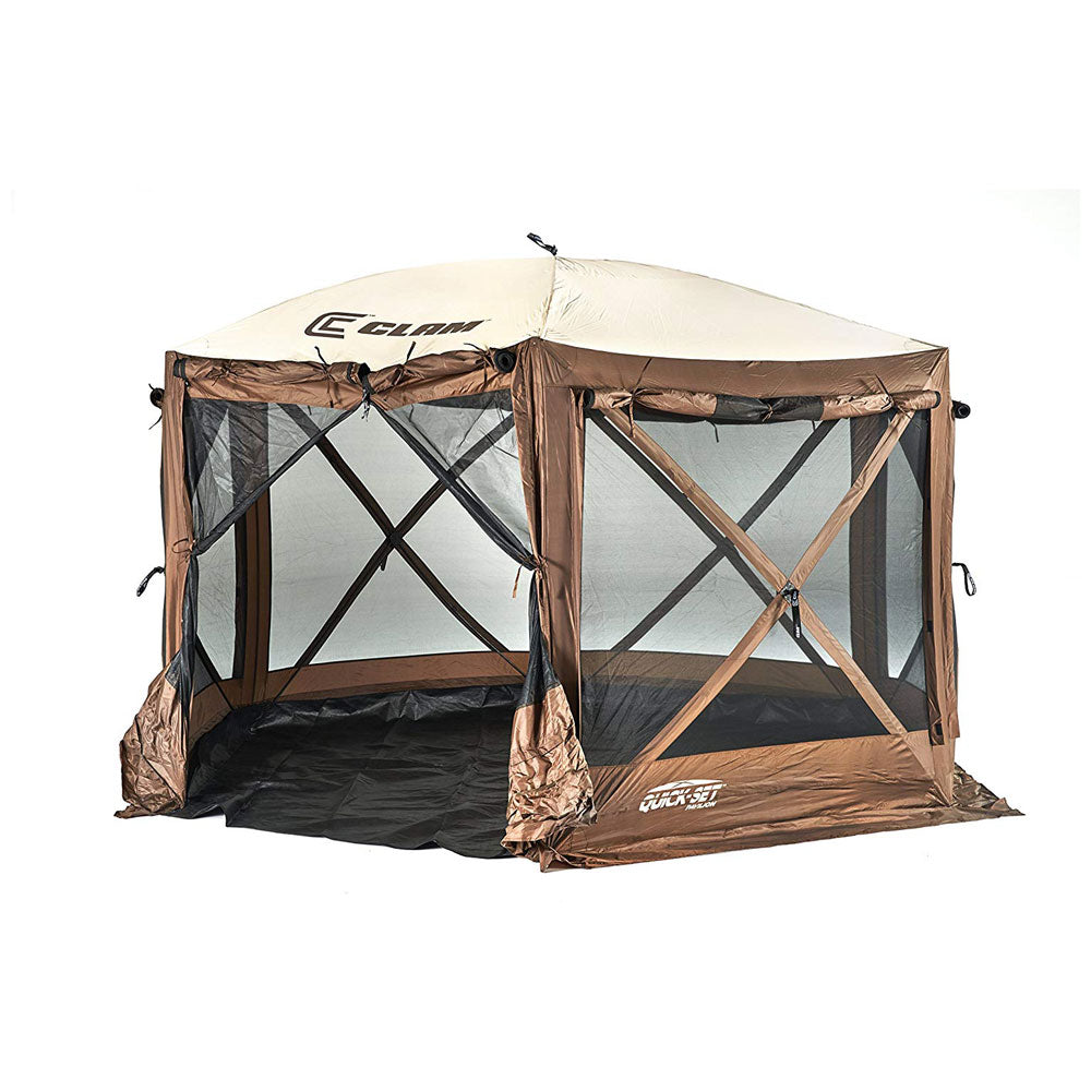 12.5' Portable Outdoor Gazebo Canopy Tent with Floor Tarp B814