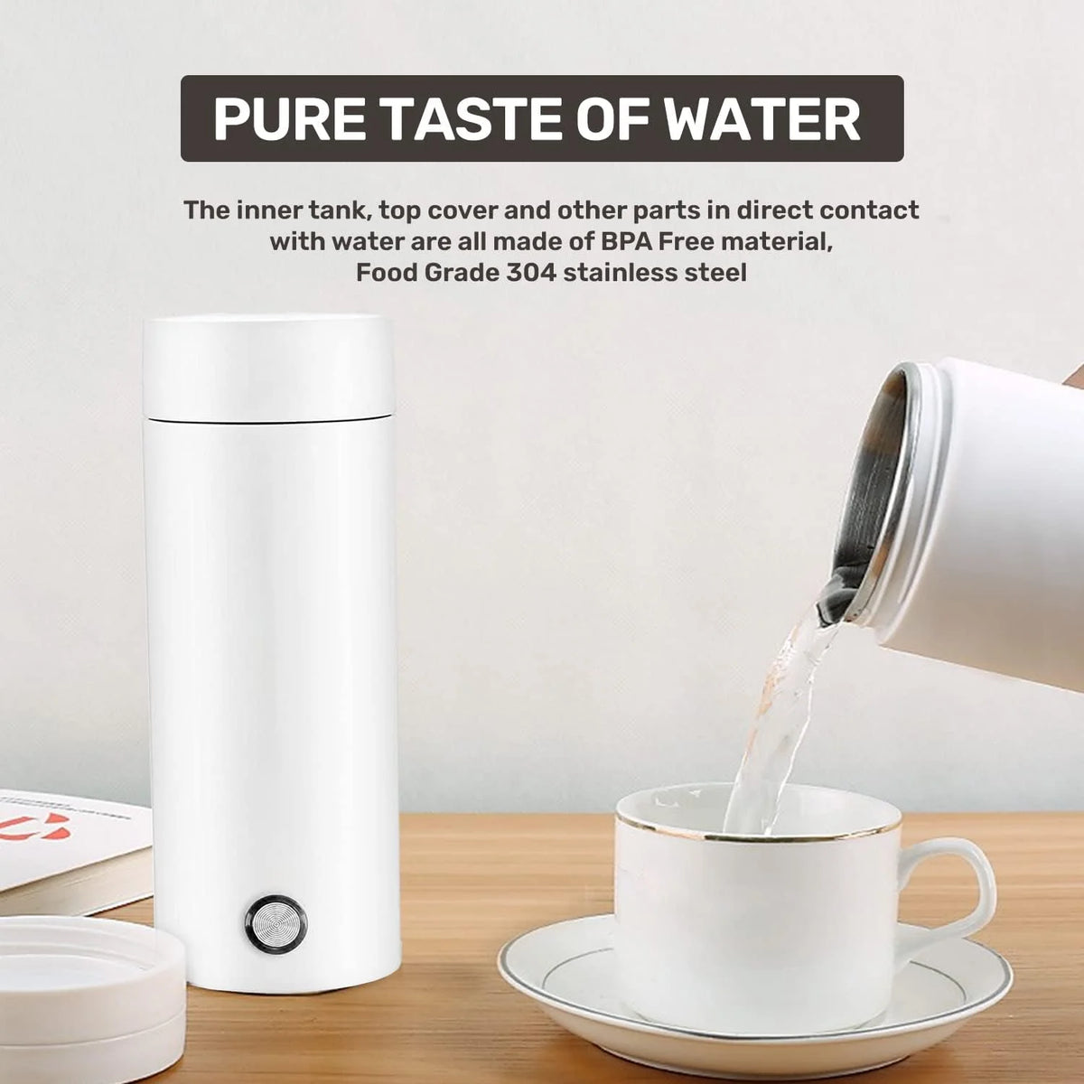 300Ml Portable Stainless Steel Electric Kettle W935
