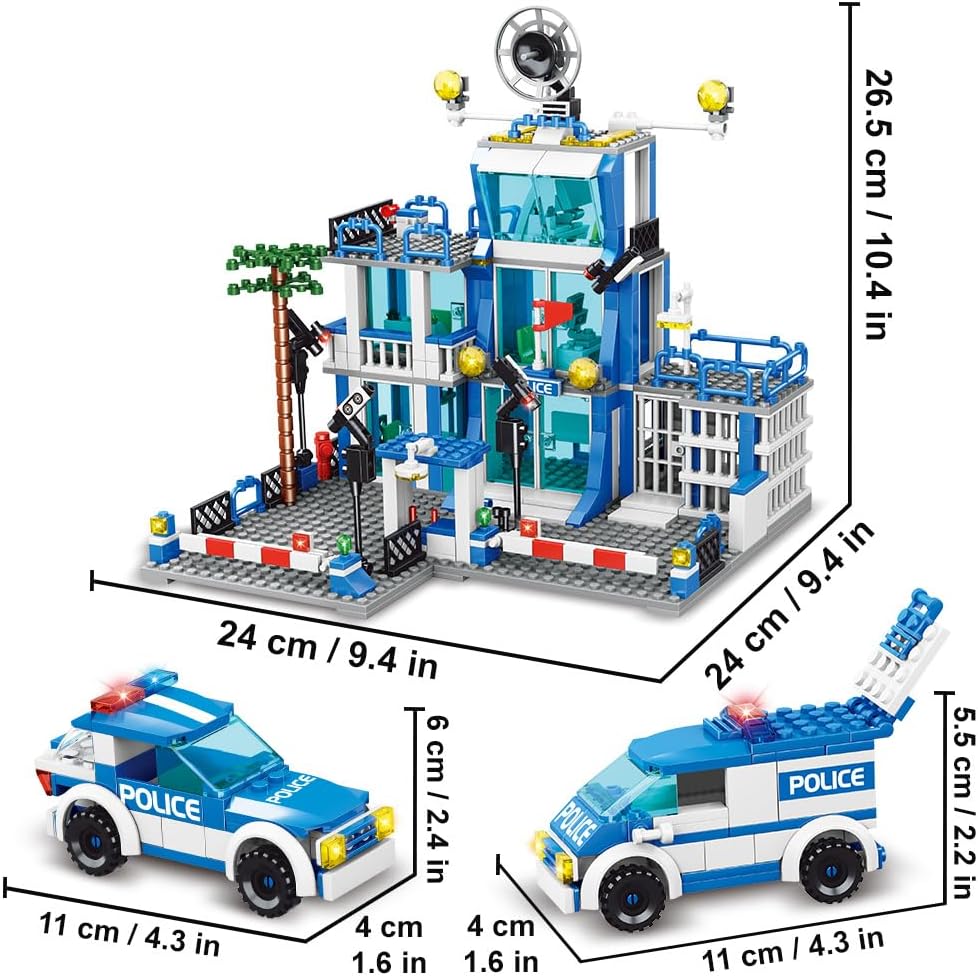 570pcs City Police Building Bricks Kit R537