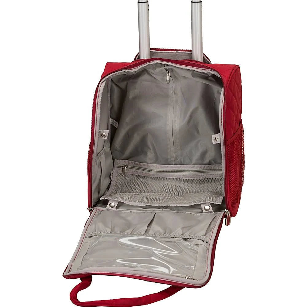 Charcoal Wheeled Underseat Carry-On W87824