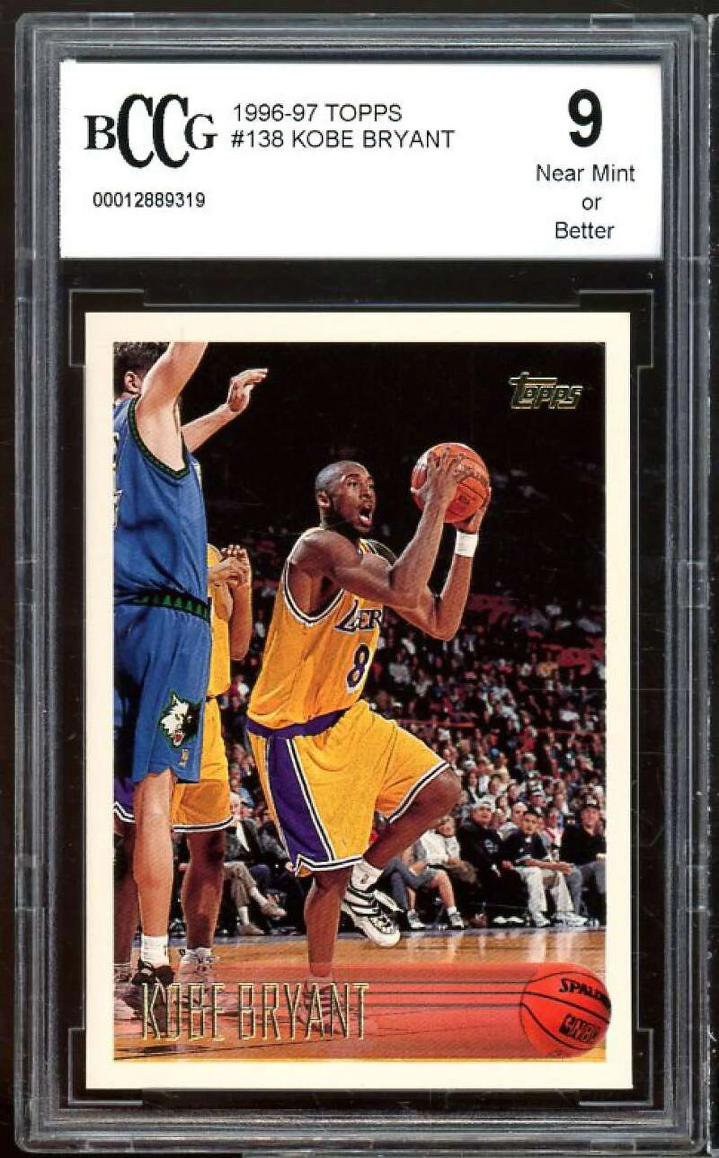 Topps #138 Kobe Bryant Rookie Card BGS BCCG 9 B49618