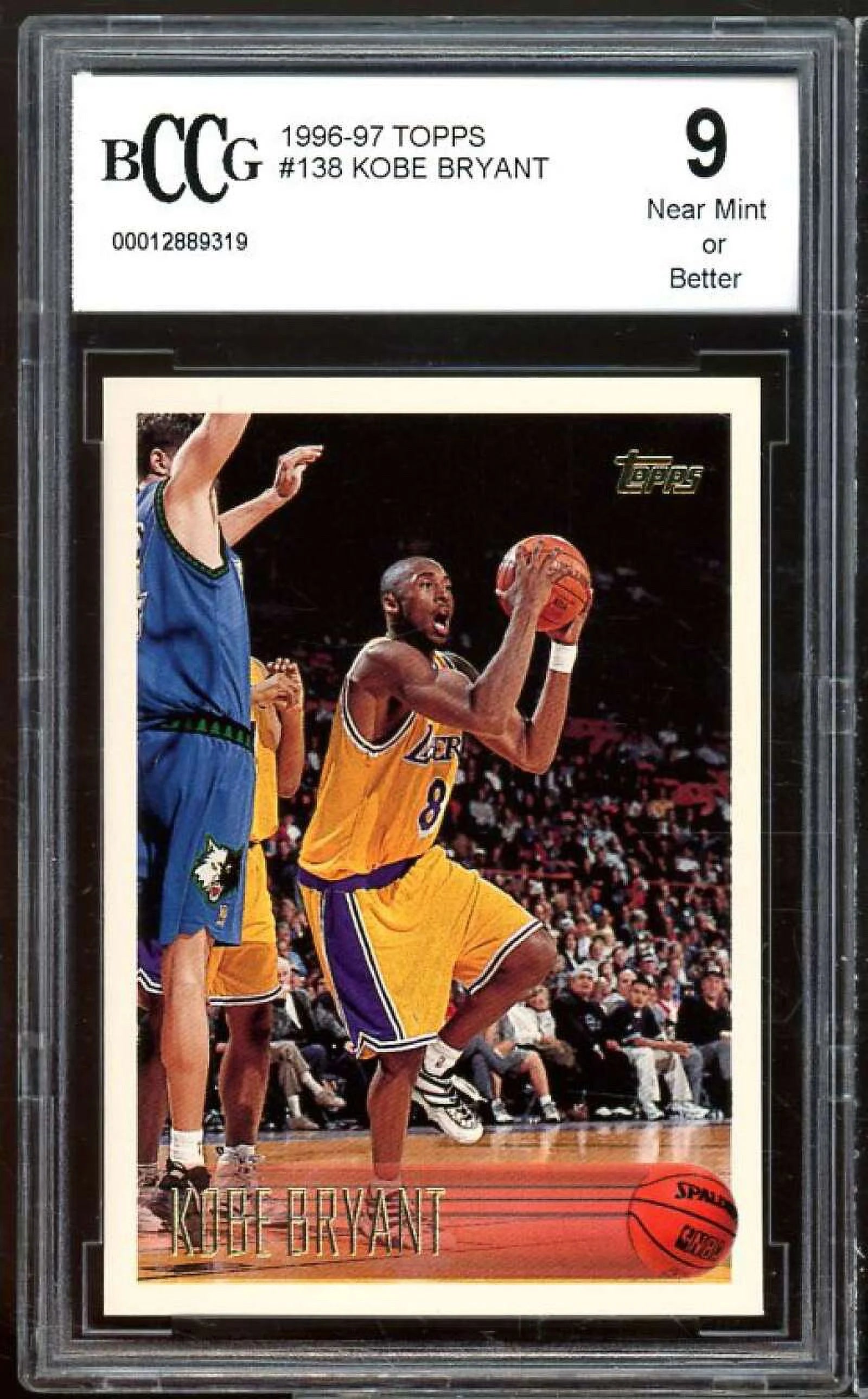 Topps #138 Kobe Bryant Rookie Card BGS BCCG 9 B49618