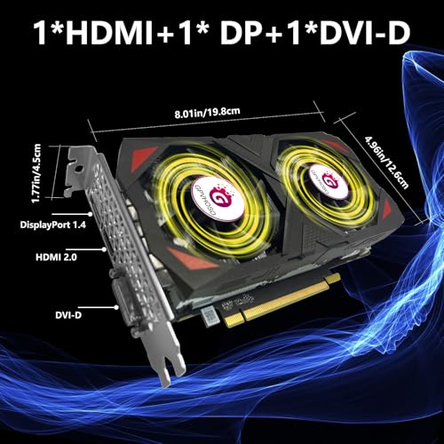 GTX 1060 6GB GDDR5 192Bit Video Card with Dual Cooling Fans C47221