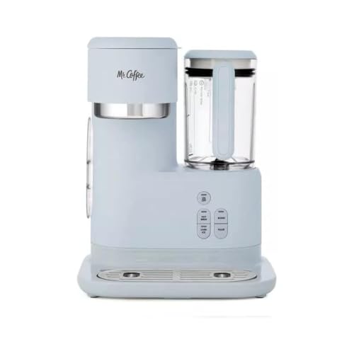 Gray 3-in-1 Single-Serve Coffee Maker & Blender with Reusable Filter, 2 Tumblers, Lids and Straws Z606198