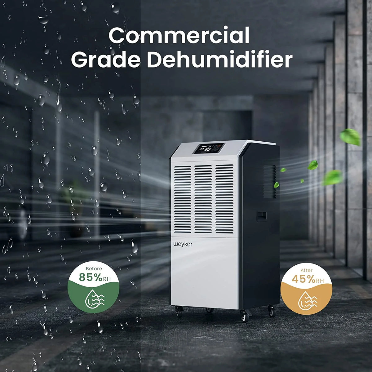 291 Pints Commercial Dehumidifier with Drain Hose G307365