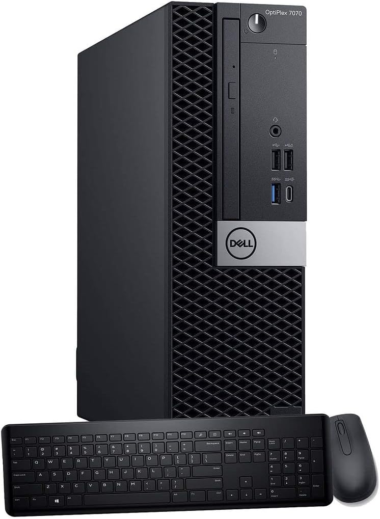 Dell OptiPlex 7070 SFF Desktop Computer, Intel Hexa Core i7-8700 3.20GHz, 16GB DDR4 RAM, 1TB NVMe M.2 SSD, Windows 11 Pro, Wireless Keyboard & Mouse P6492