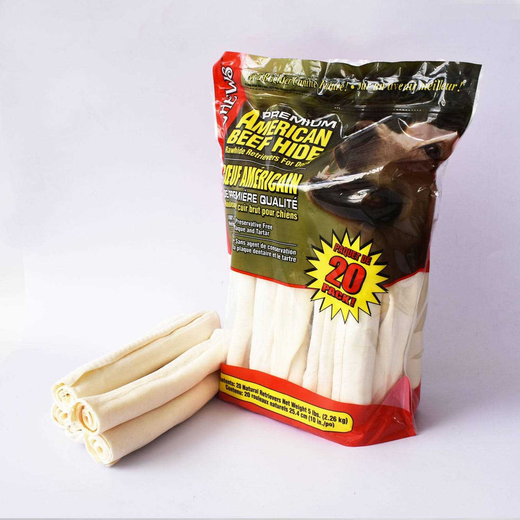 10-11 Dog Rawhide Retriever Rolls T374