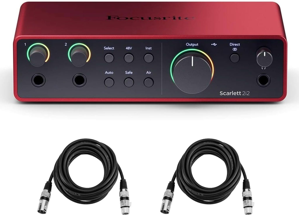 2x2 USB Audio Interface Bundle with 2 XLR Cables P948158
