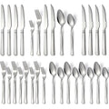 24-Piece Stainless Steel Flatware Set with Steak Knives Service for 4 V7954
