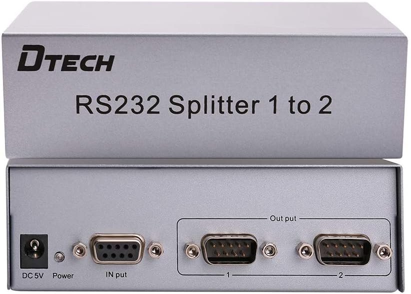 8 Port RS232 Serial Splitter Switch Box with Power Adapter Q62082