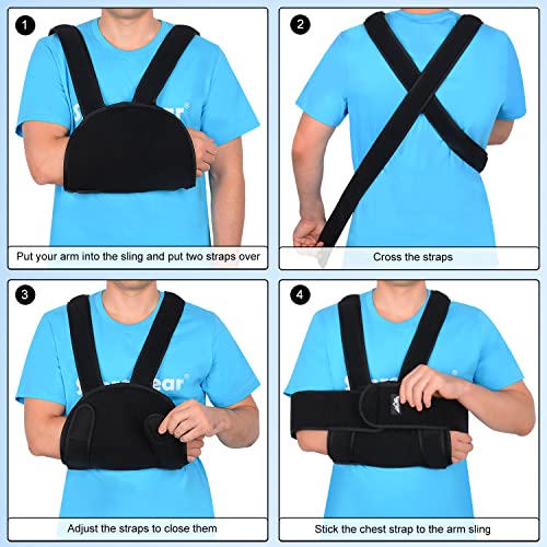 Adjustable Lightweight Arm Sling Shoulder Immobilizer Z285434