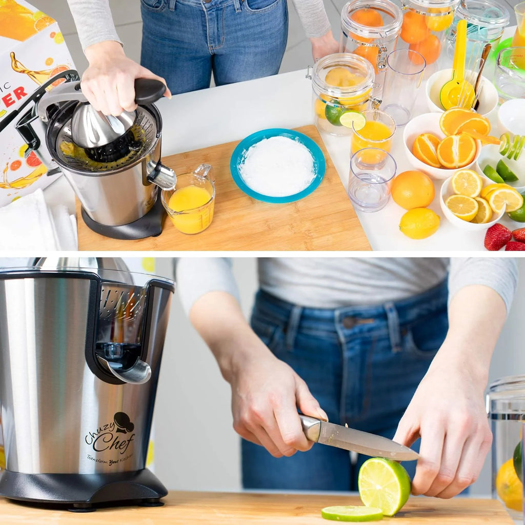 Stainless Steel Electric Citrus Juicer with Anti-Drip Citrus Press 300 Watt Motor K711