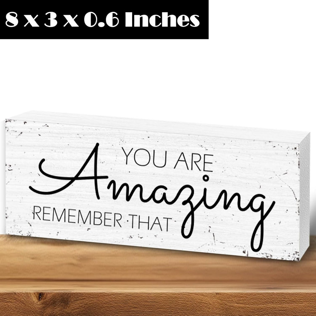 Wooden Sign 8x3x0.6 Inches W32240