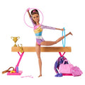 Blonde Gymnast Fashion Doll Playset with Balance Beam U589