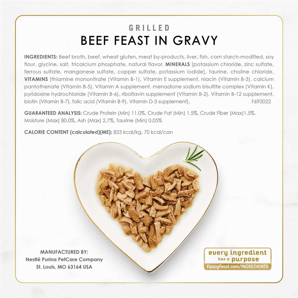 Wet Cat Food Poultry & Beef Grilled Collection Variety Pack L641