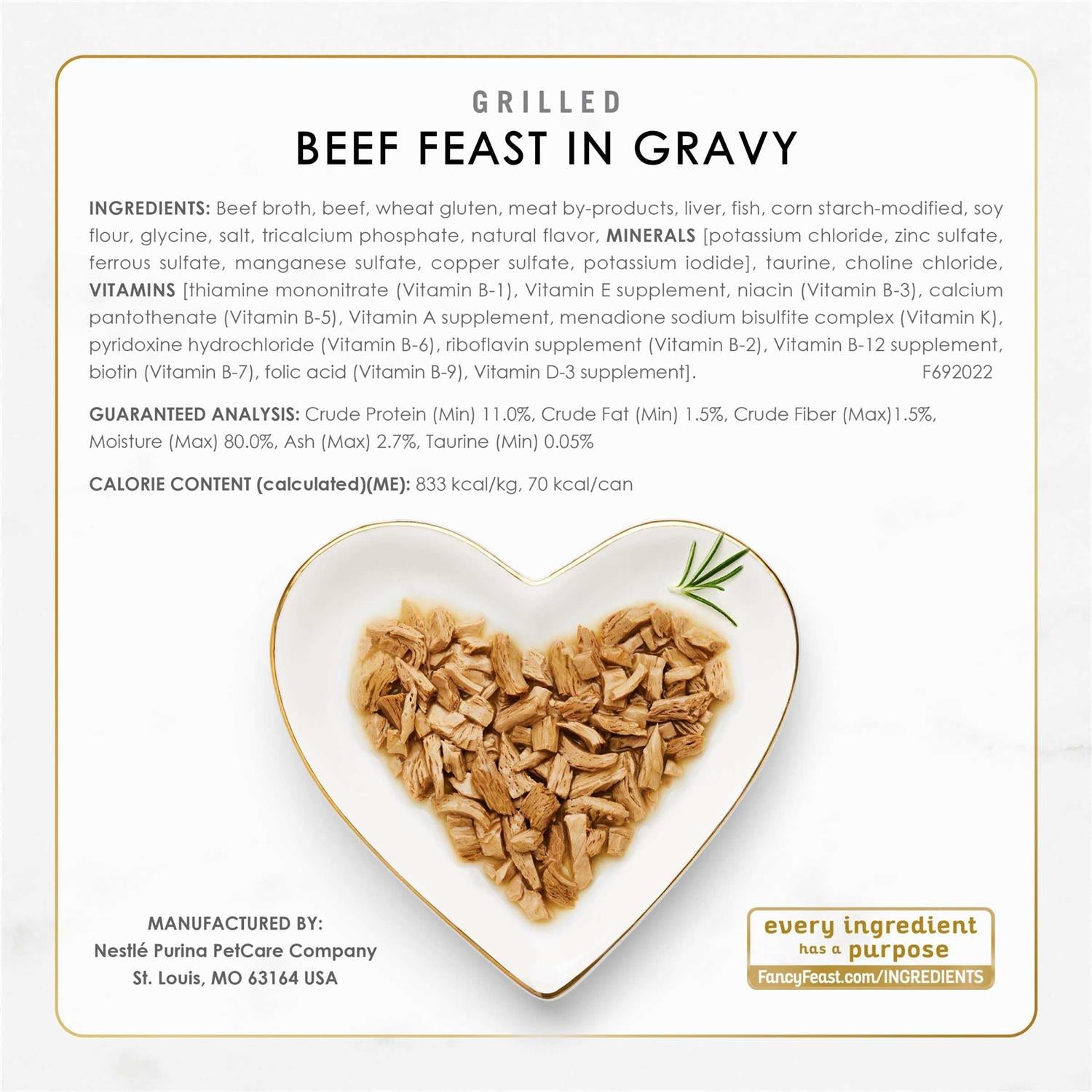 Wet Cat Food Poultry & Beef Grilled Collection Variety Pack L641