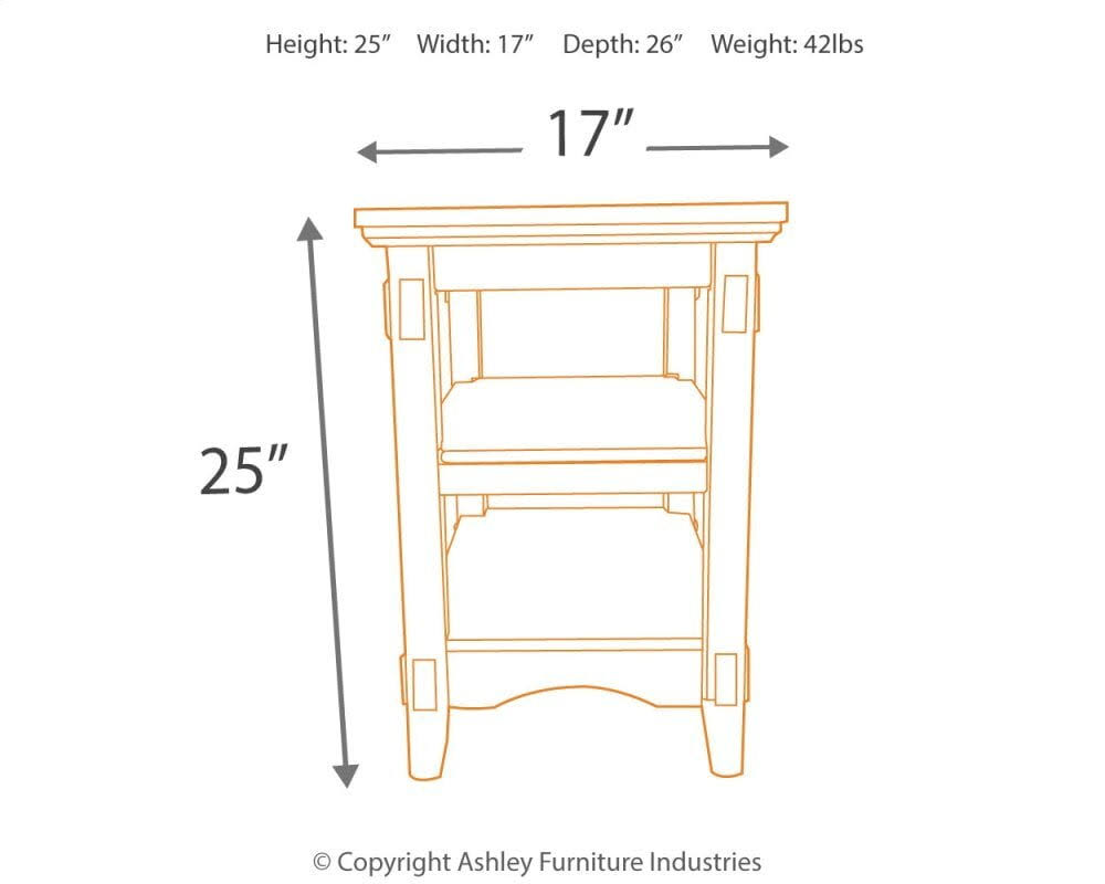 Brown Chair Side End Table O65717