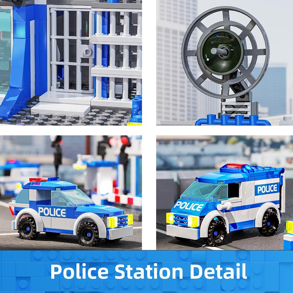 570pcs City Police Building Bricks Kit R537