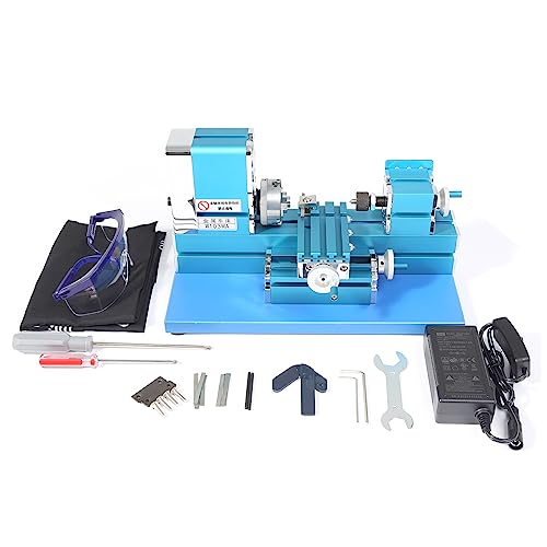 Miniature Metal Lathe - 36W 20000RPM Blue U171