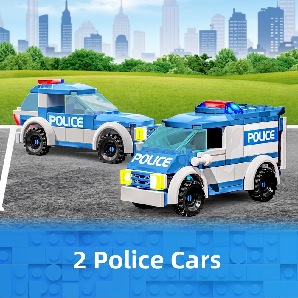 570pcs City Police Building Bricks Kit R537