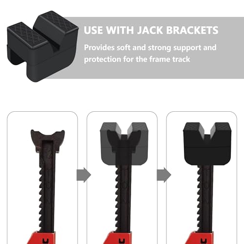 Slotted Rubber Car Jack Stand Pads W888373
