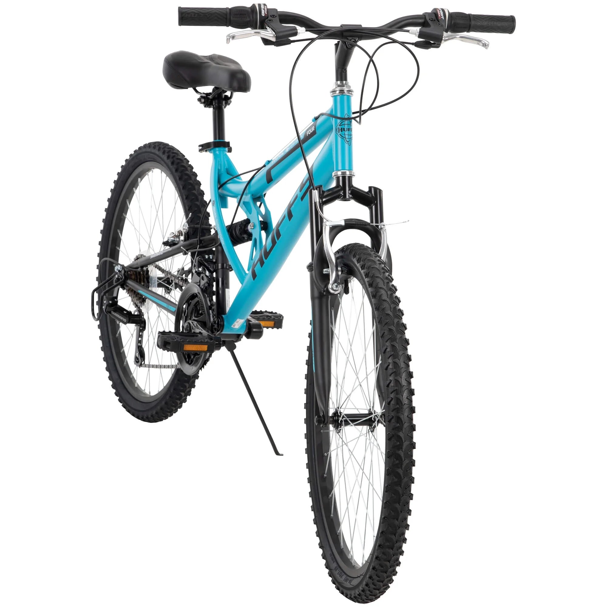 24 Trail Runner Girls Full Suspension Mountain Bikes Teal Blue D137313