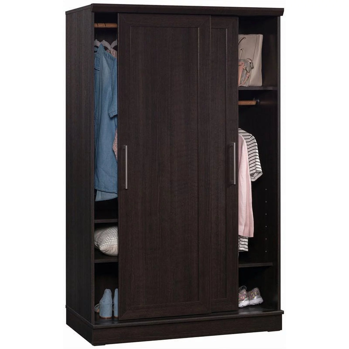 Contemporary Engineered Wood Wardrobe Armoire V93279