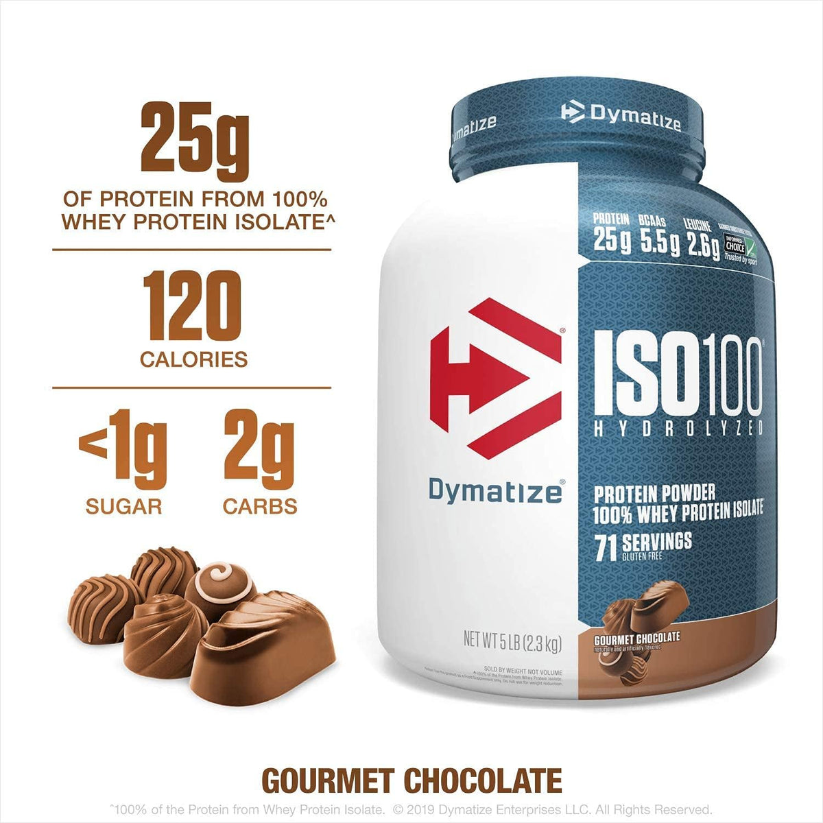 Gourmet Chocolate Whey Protein Powder, 5 Pound C435