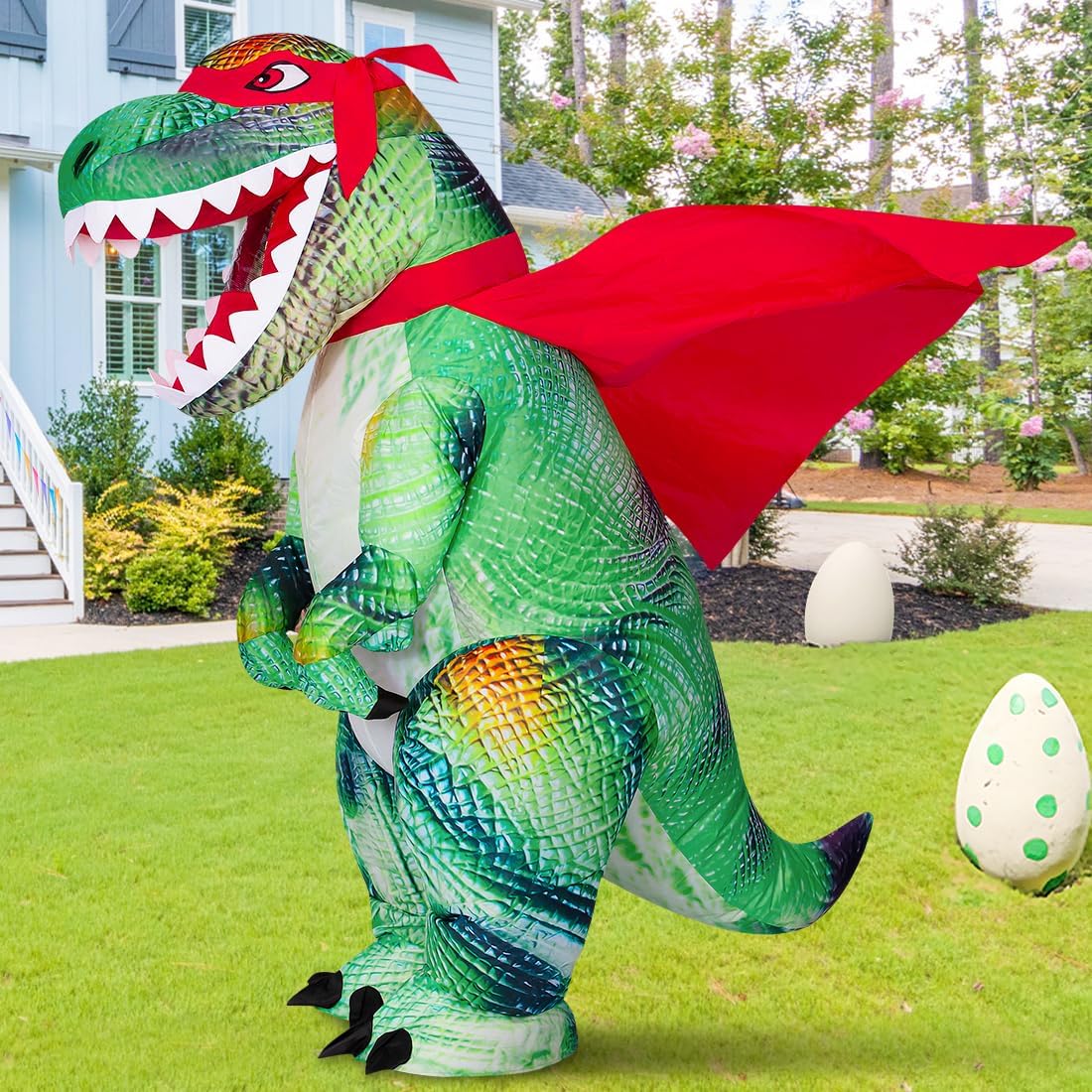 Inflatable Dinosaur Costume Green Y1453