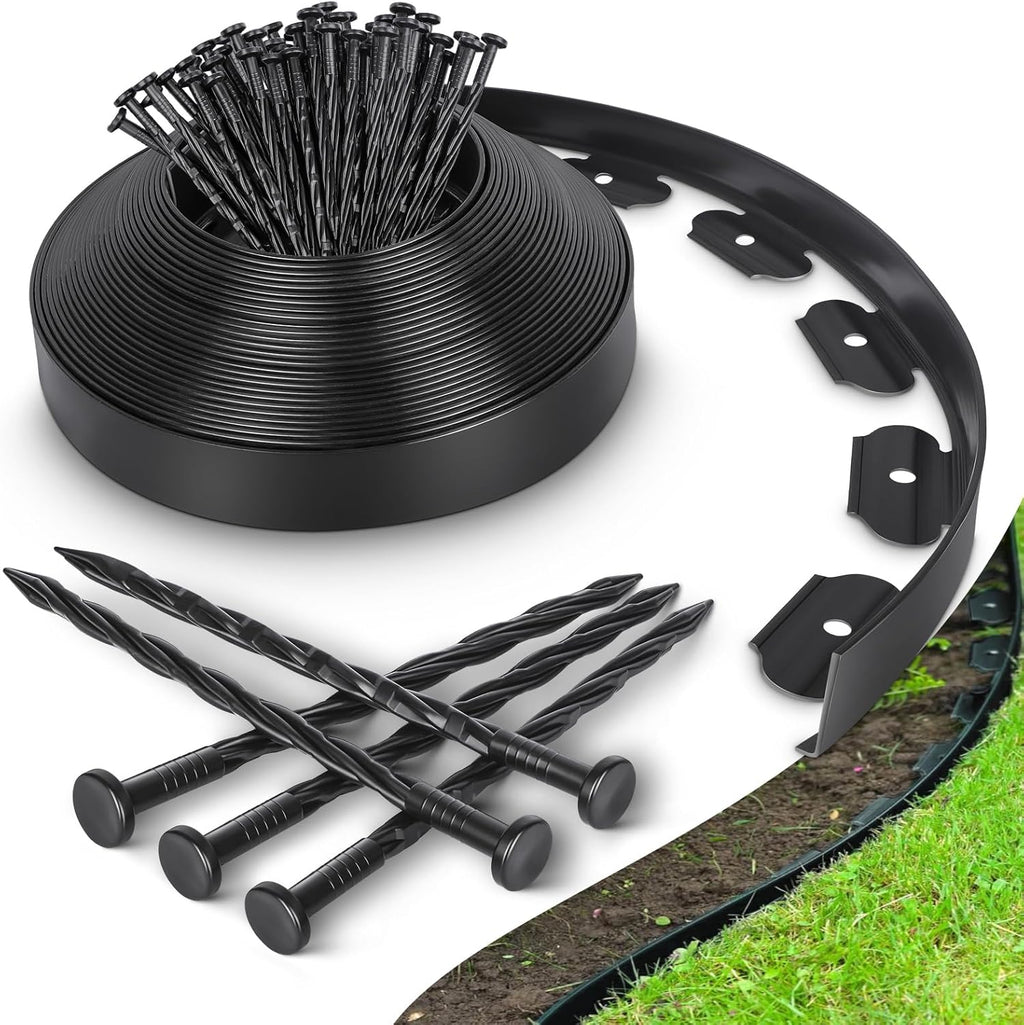 33FT No Dig Landscape Edging Border Kit with 40 Spikes C385