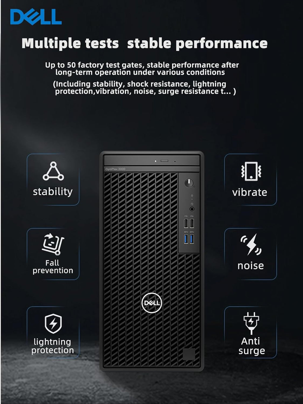 12th Gen Intel Core i5-12500 16GB RAM 256GB SSD 1TB HDD Windows 11 Pro Tower Desktop Computer G82086