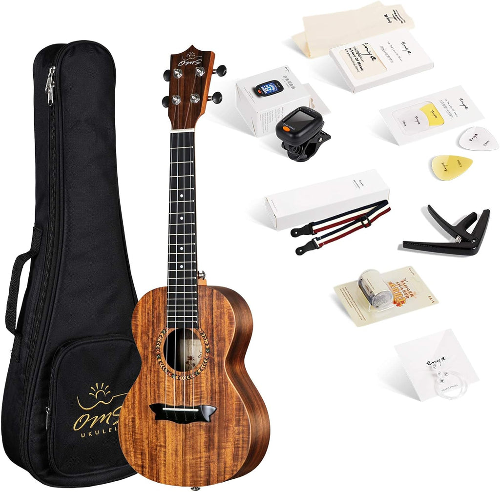Blue 23 Inch Solid Mahogany Top Concert Ukulele with Starter Kit W7858